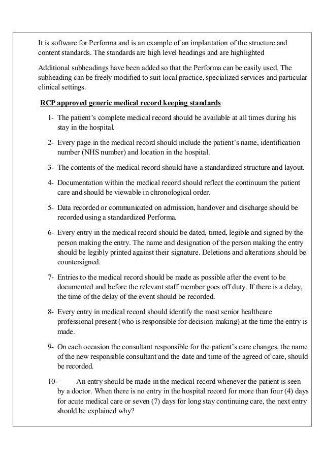 medical record