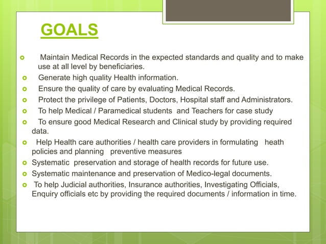 Medical Record Management Pptx Health Insurance Insurance Medical Record Management Pptx Health Insurance Insurance