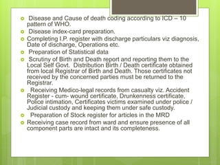 Medical record management | PPTX