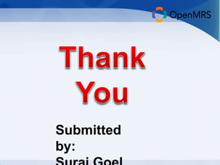 Submitted 
by: 
Suraj Goel 
