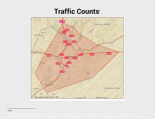 Traffic Counts

6

6

ESRI

Note: The information presented herein is provided as is, without warranty of any kind. Prices are subject to change without notice. Neither Knoxville Area
Association of REALTORS® nor Realty Executives Associates Inc. assume any liability for errors or omissions. Please verify prior to making an investment decision

 