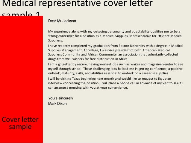 Cover letter medical representative - pspl.culture-quest ...