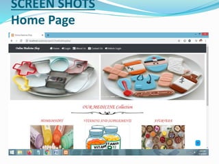 SCREEN SHOTS
Home Page
 