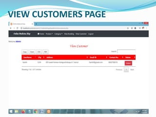 VIEW CUSTOMERS PAGE
 