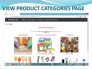 VIEW PRODUCT CATEGORIES PAGE
 