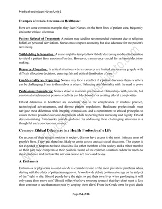 Unit No 05: Ethics Health Care Reform And Patients Role | PDF