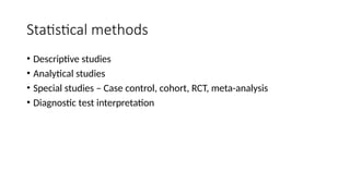 Medical statistics for medical students. pptx | PPTX