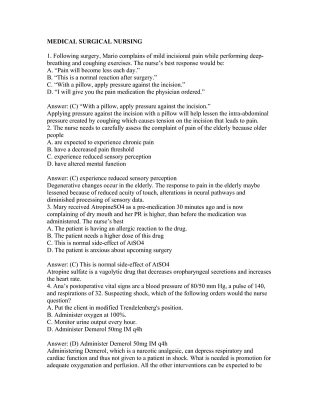 Medical Surgical Nursing PDF