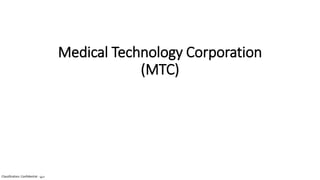 Classification: Confidential - ‫رسي‬
Medical Technology Corporation
(MTC)
 