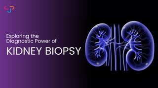 KIDNEY BIOPSY
Exploring the
Diagnostic Power of
 
