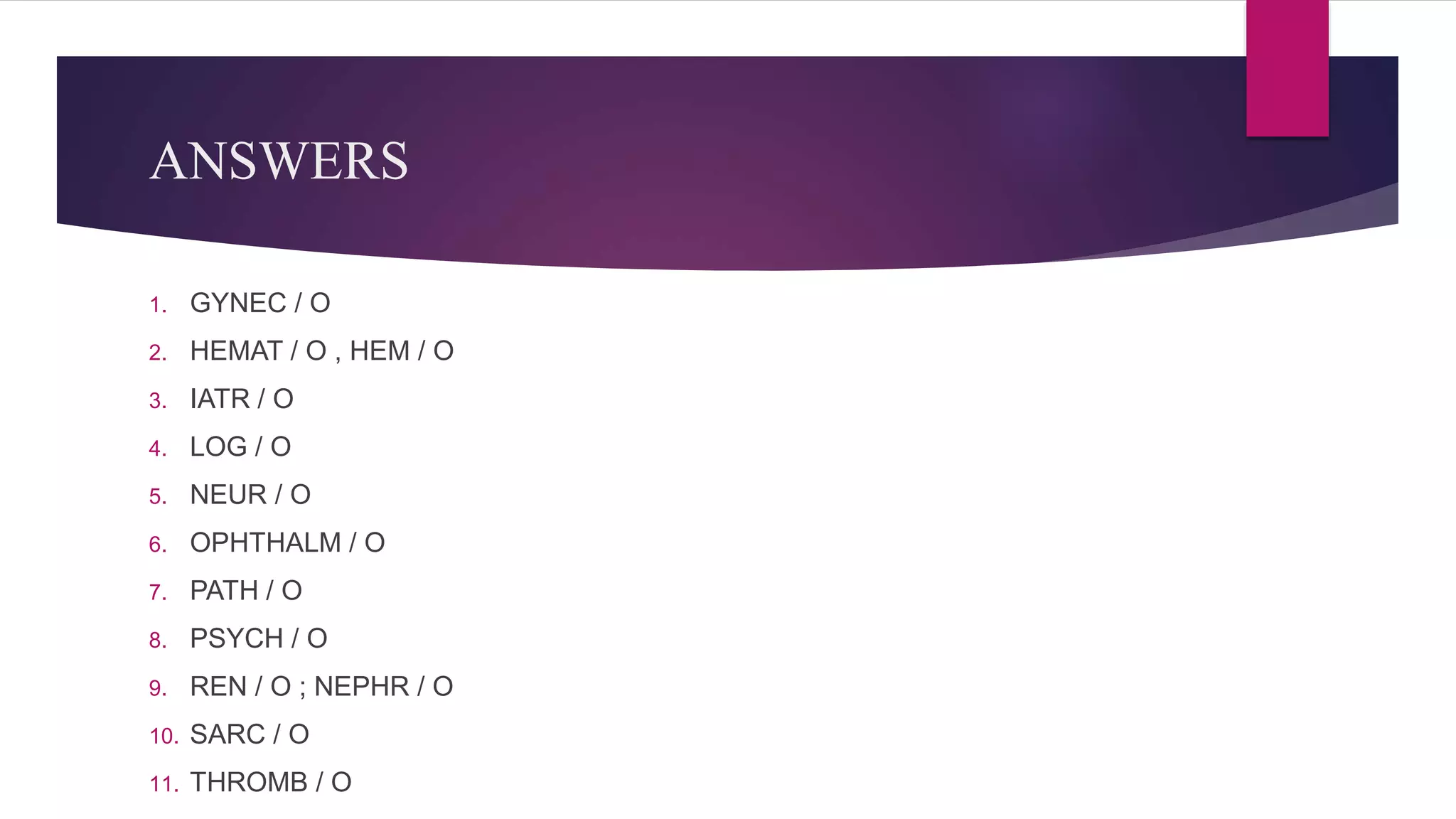 Medical terminology | PPTX