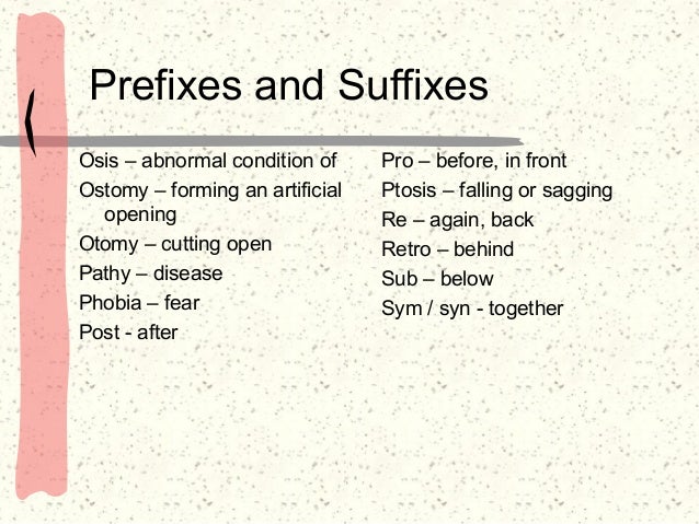Medical terminology