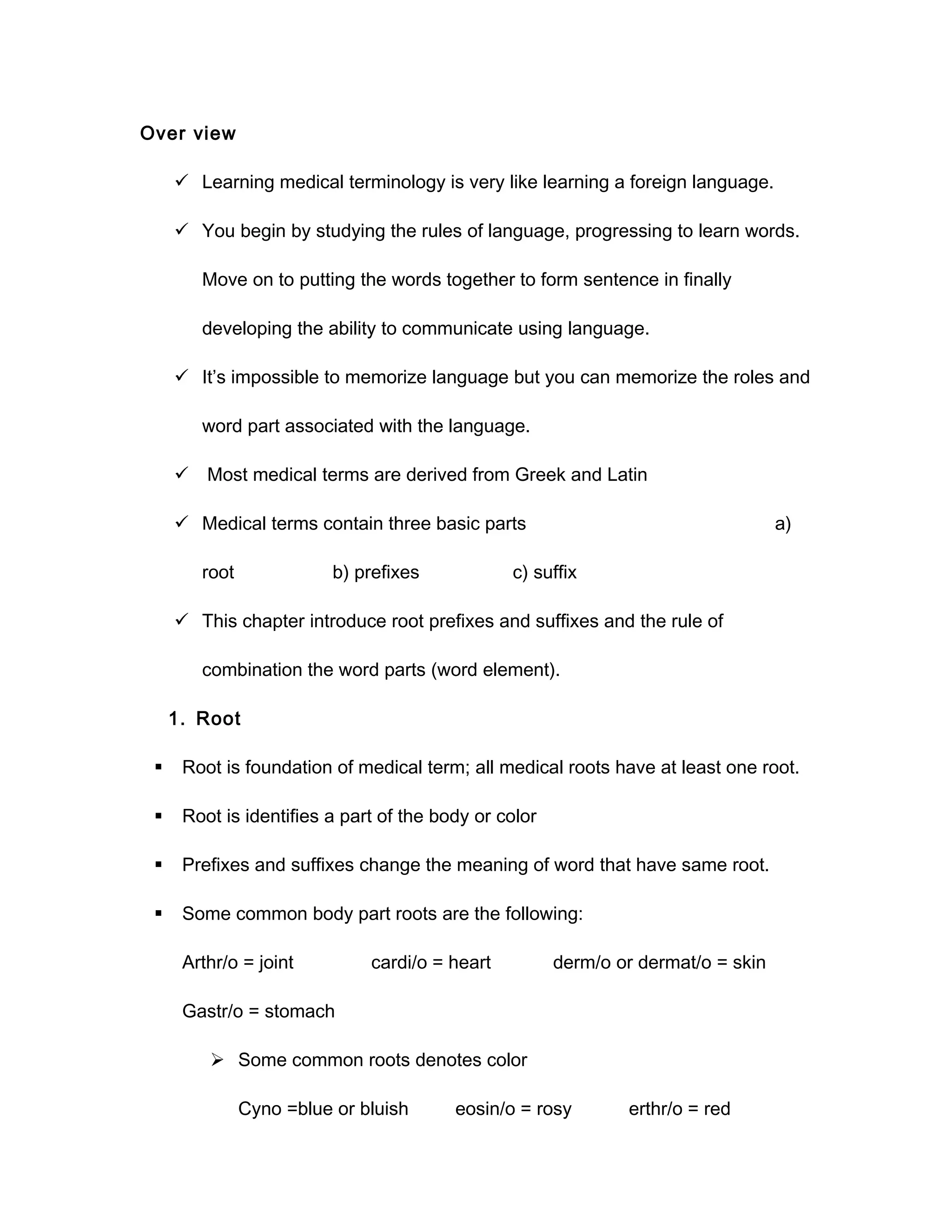 Medical terminology | DOC