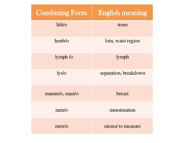 Medical Terminology combining Forms medical-terminology-combining-forms