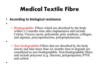 Medical textiles | PDF