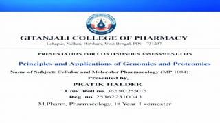 Medical Thesis by Slidesgo Principles and application of Genomics and ...