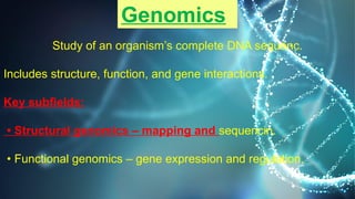 Medical Thesis by Slidesgo Principles and application of Genomics and ...