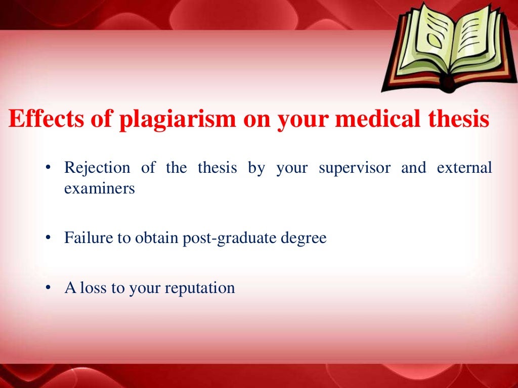thesis definition in medical terms
