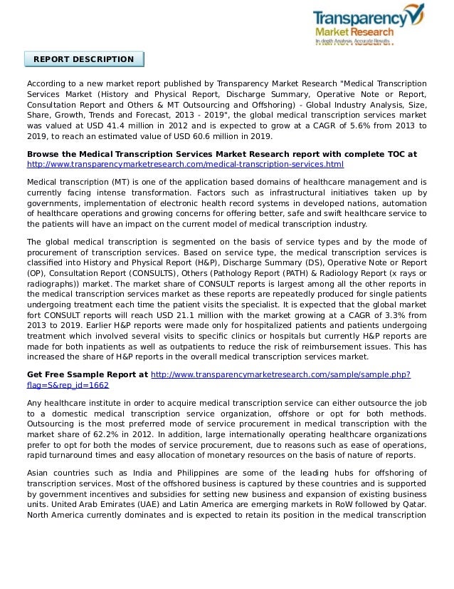 operative report sles transcription services market global industry operative report sles transcription services market global industry