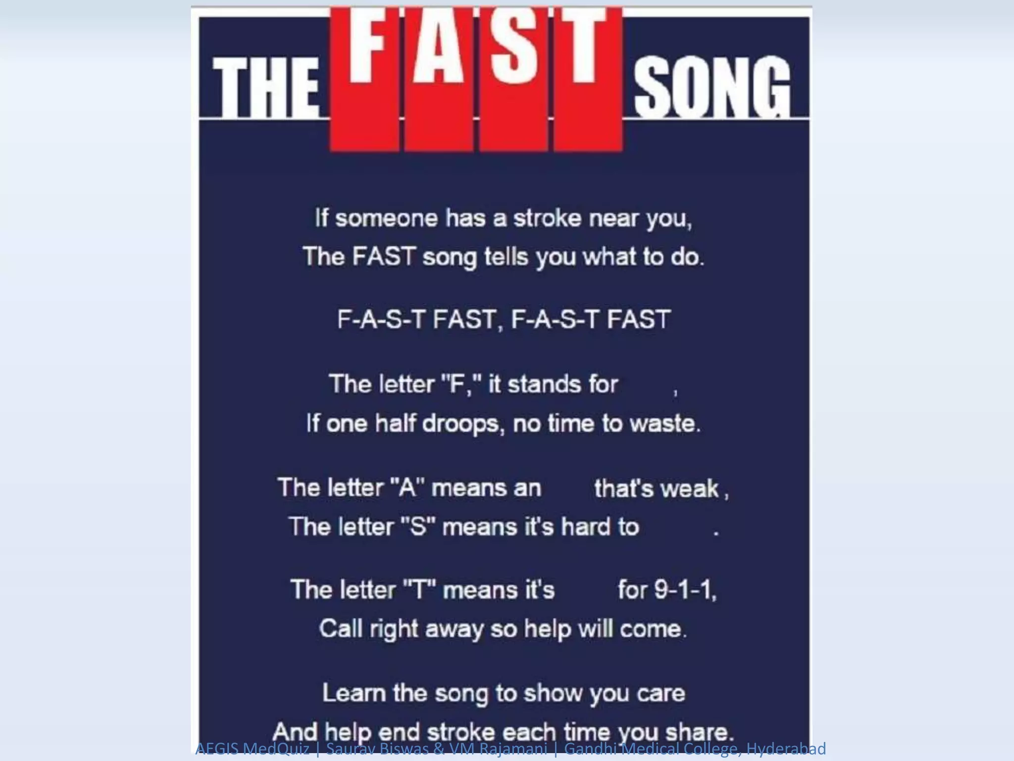 AEGIS MedQuiz | Saurav Biswas & VM Rajamani | Gandhi Medical College, Hyderabad
 