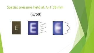 Spatial pressure ﬁeld at Λ=1.58 mm
 