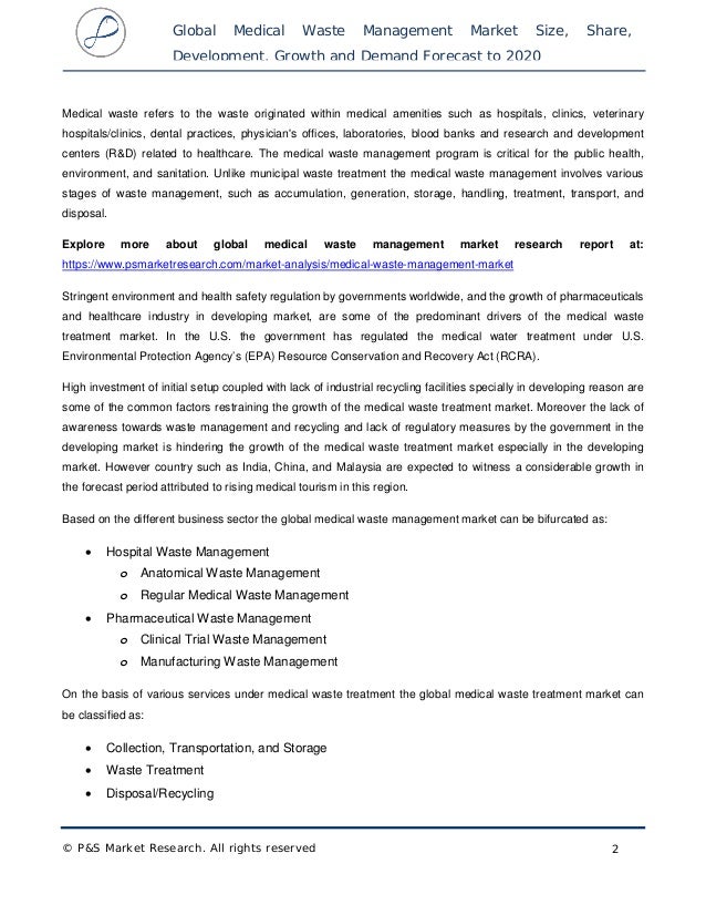medical waste management market by sector Below are just some reports on the waste and recycling management sector • european hazardous waste management services market and medical waste management. medical waste management market by sector Below are just some reports on the waste and recycling management sector • european hazardous waste management services market and medical waste management.