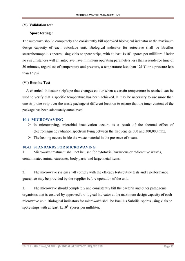 Medical waste management report PDF