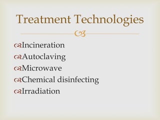 Medical waste management updated | PPTX