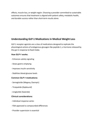Medical Weight Loss with GLP-1 Choosing the Right Provider.pdf