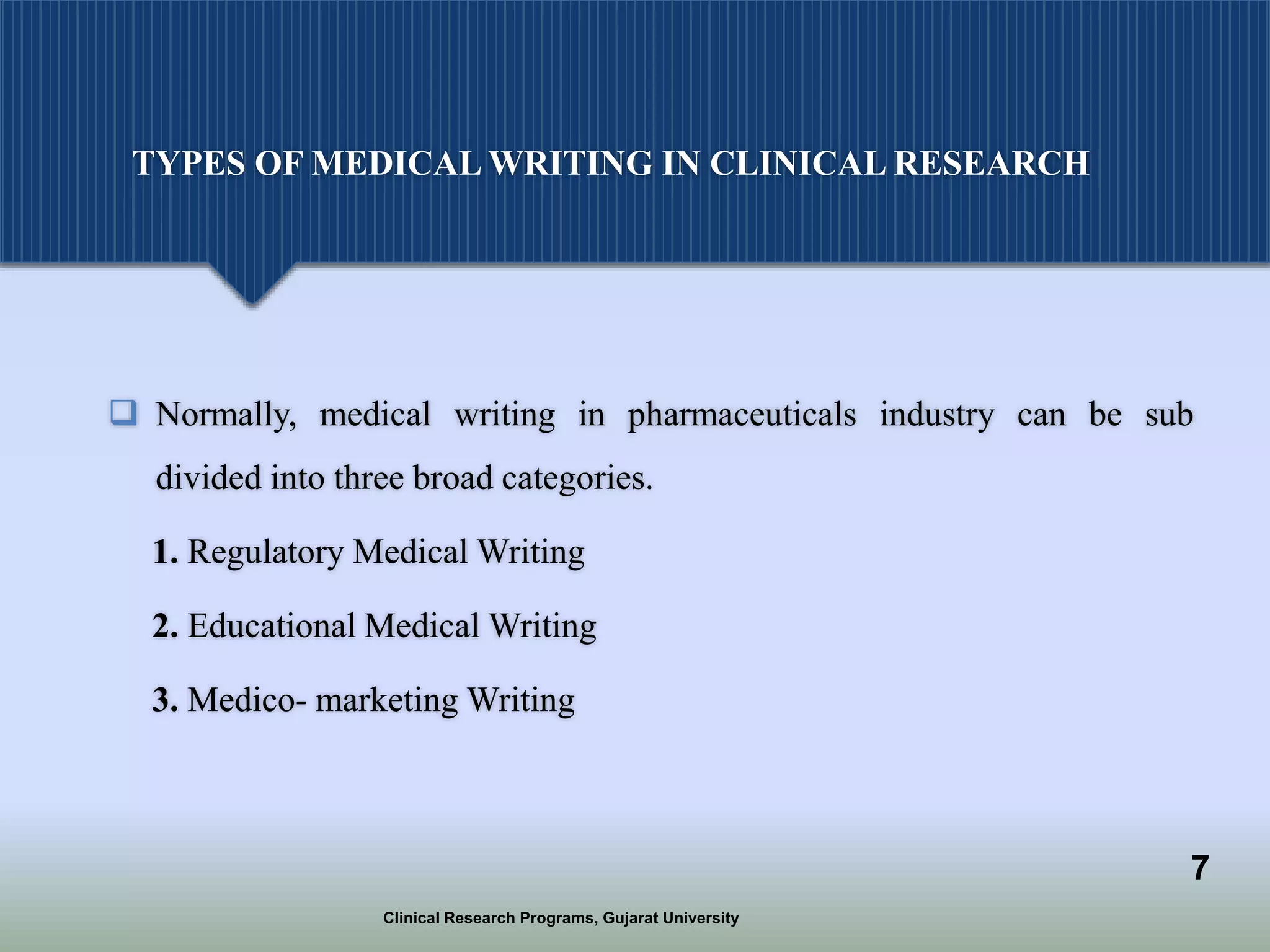 Clinical Writing Examples Medical writing in clinical research | PPTX