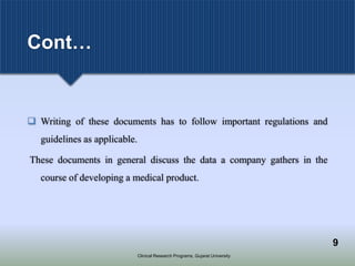 Medical writing in clinical research | PPTX