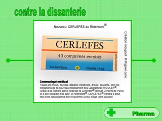 contre la dissanterie Pharma 