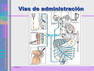 Vías de administraciónVías de administración
08/08/13 3
 