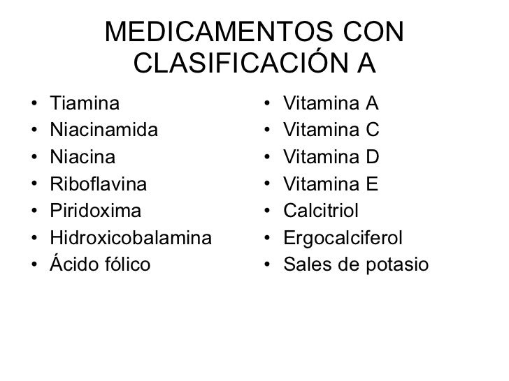 Medicamentos Embarazo Lactancia