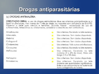 Drogas antiparasitárias
 
