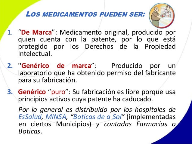 Medicamentos genéricos Medicamentos genéricos