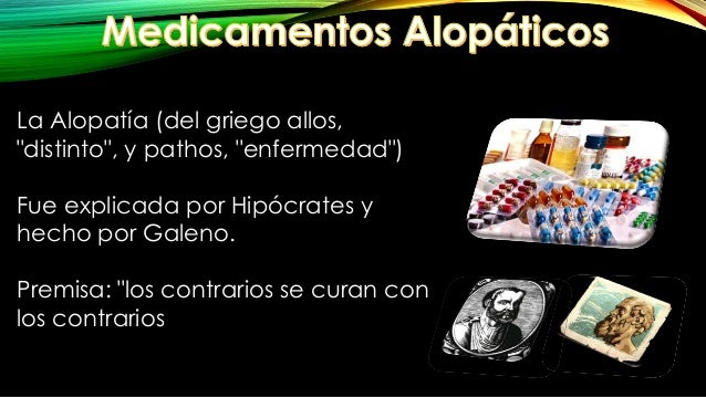 Medicamentos Homeopaticos y Alopaticos