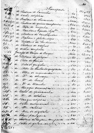 MEDICAMENTOS SÉCULO XIX