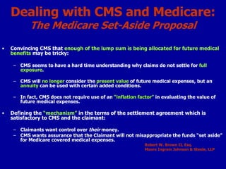 Medicare – Set Aside Arrangements A Combined Effort