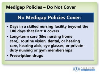 Medigap Policies – Do Not Cover