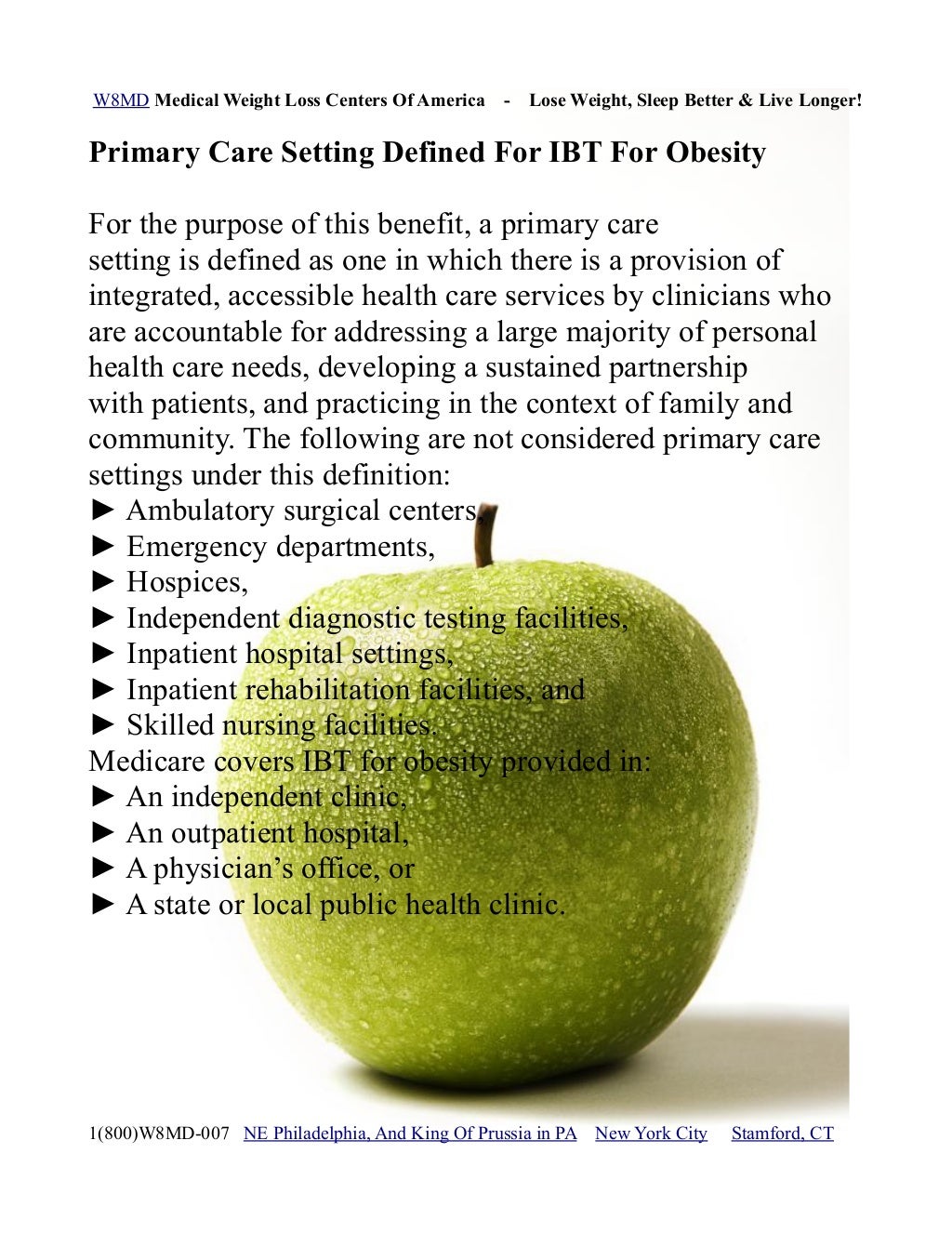 Medicare coverage for weight loss physician and healthcare provider