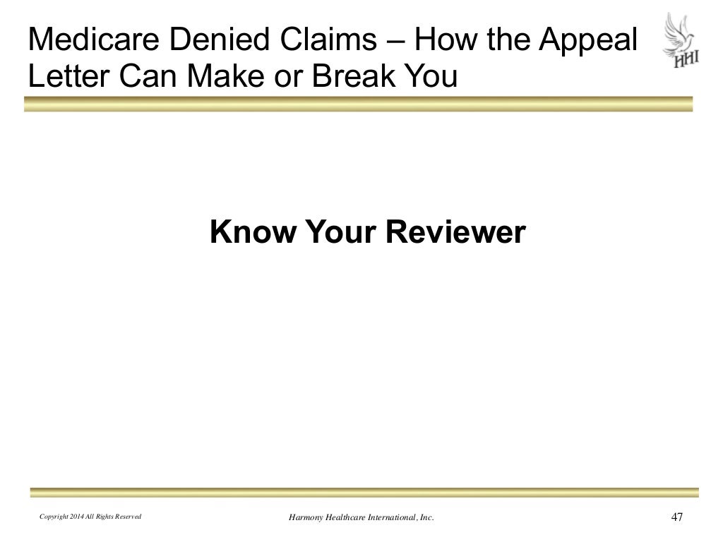 Medicare Denied Claims How the Appeal Letter Can Make or Break You