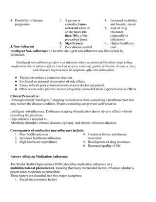 Comprehensive Overview of Patient Medication Adherence and Its Impact ...