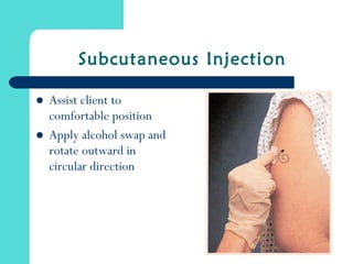 Subcutaneous Injection Patern Rotation Medication administration | PPT