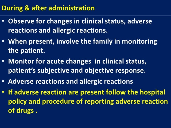 Adverse Reactions Should Be Charted In
