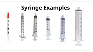 Syringe Examples
 