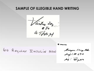 SAMPLE OF ILLEGIBLE HAND WRITING
 