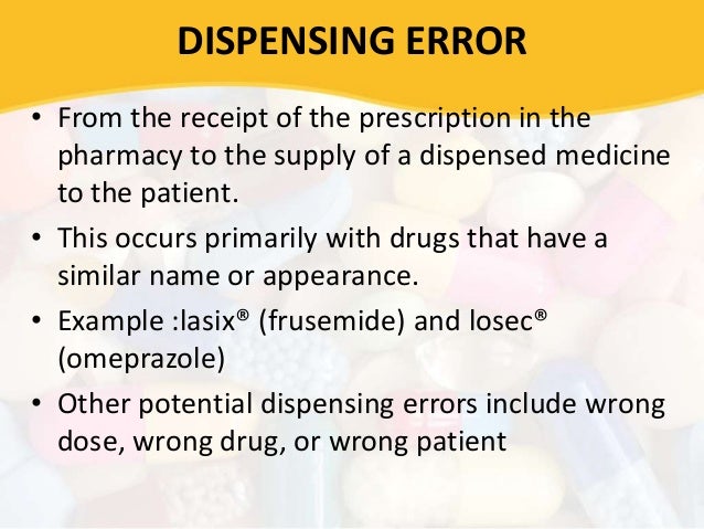 Furosemide Medication Error