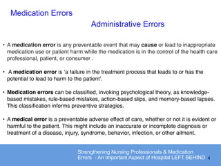 Medication Error Training.pdf Medication Errors A Serious Topic Left Behind | PDF