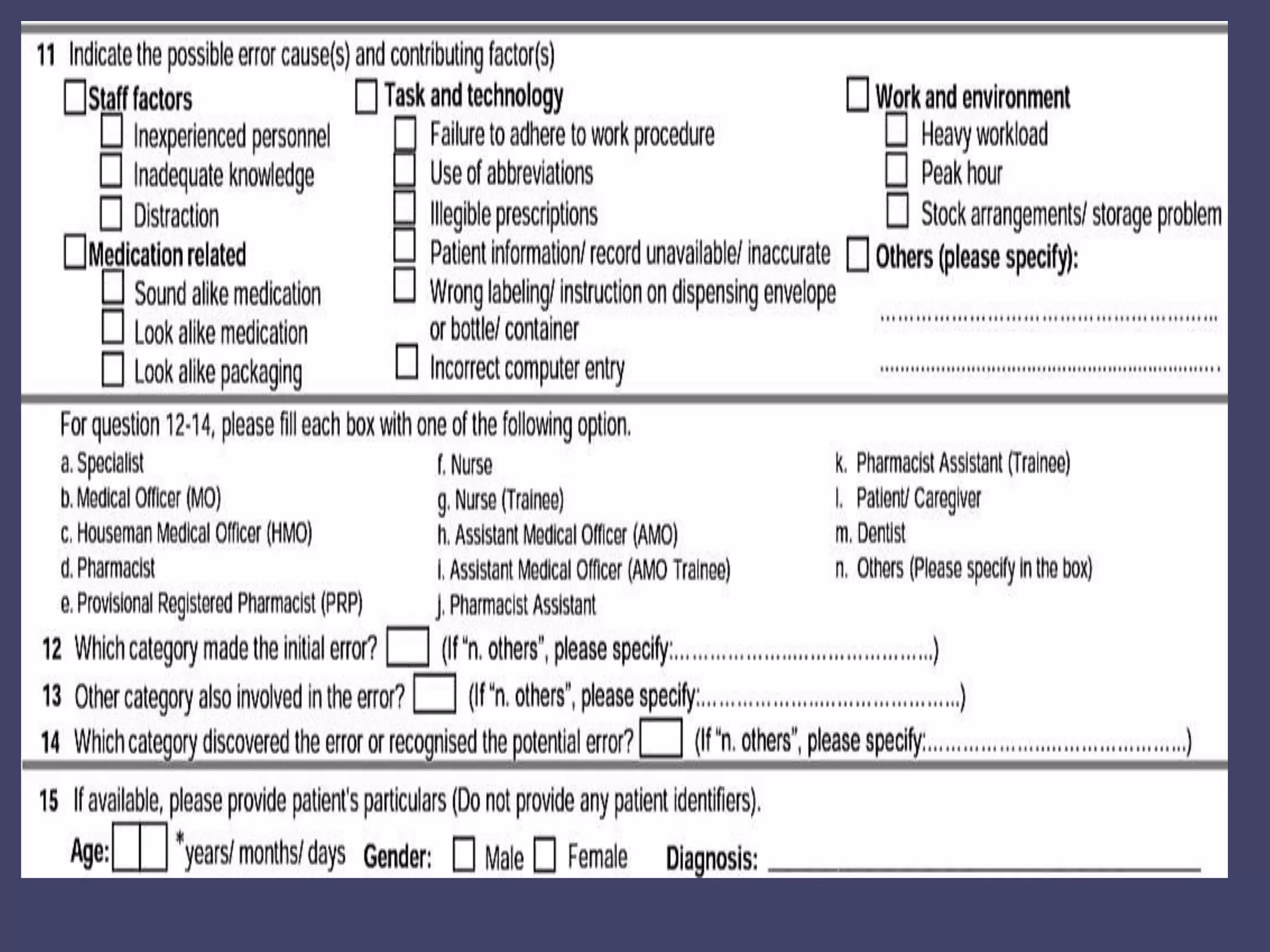 Medication error reporting pptx